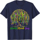 Mardi Gras Beads Tree Carnival New Orleans 2026 Men Women T-Shirt - T-Shirt | Navy