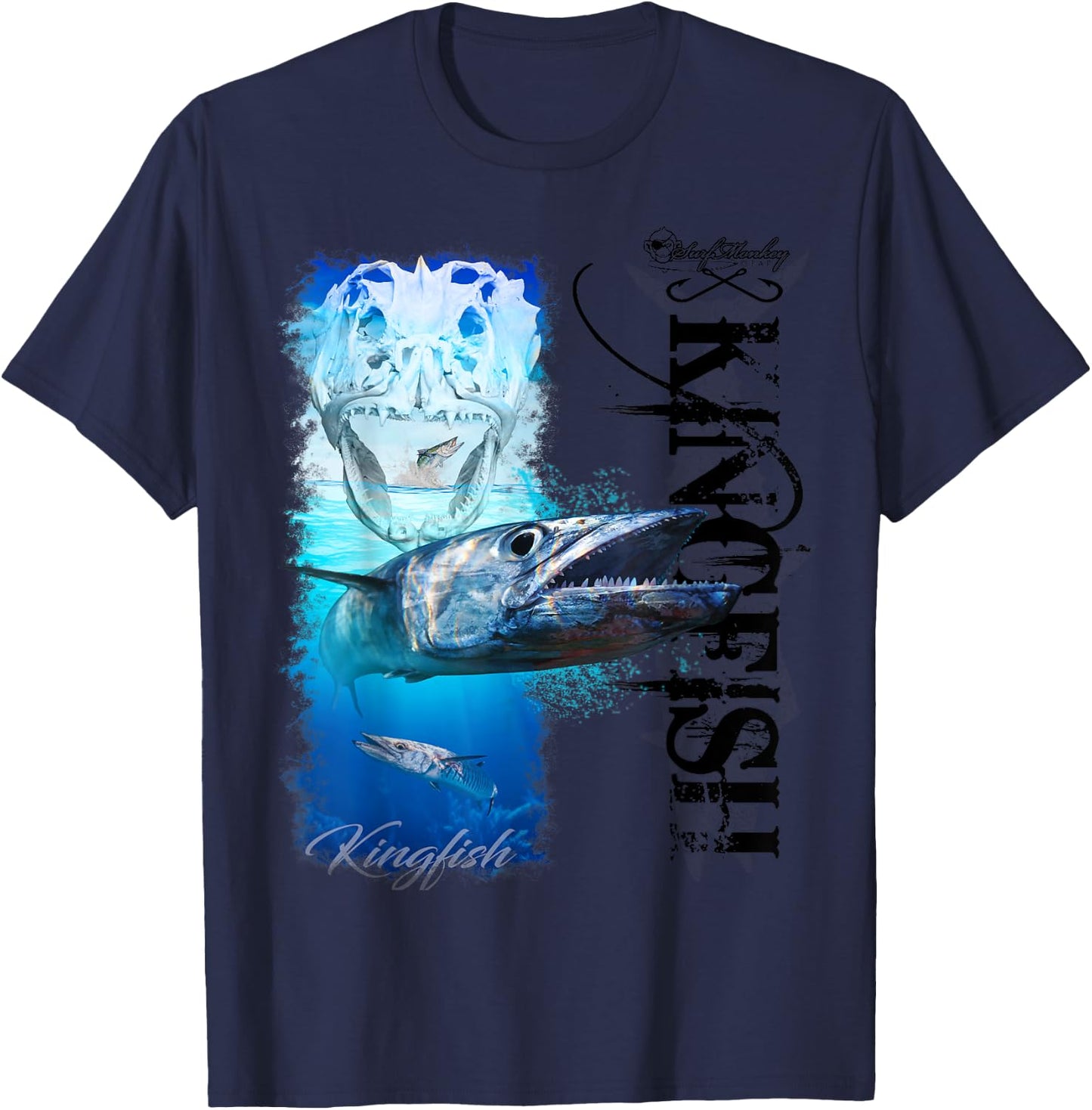 Bad Ass Kingfish T-Shirt - T-Shirt | Navy