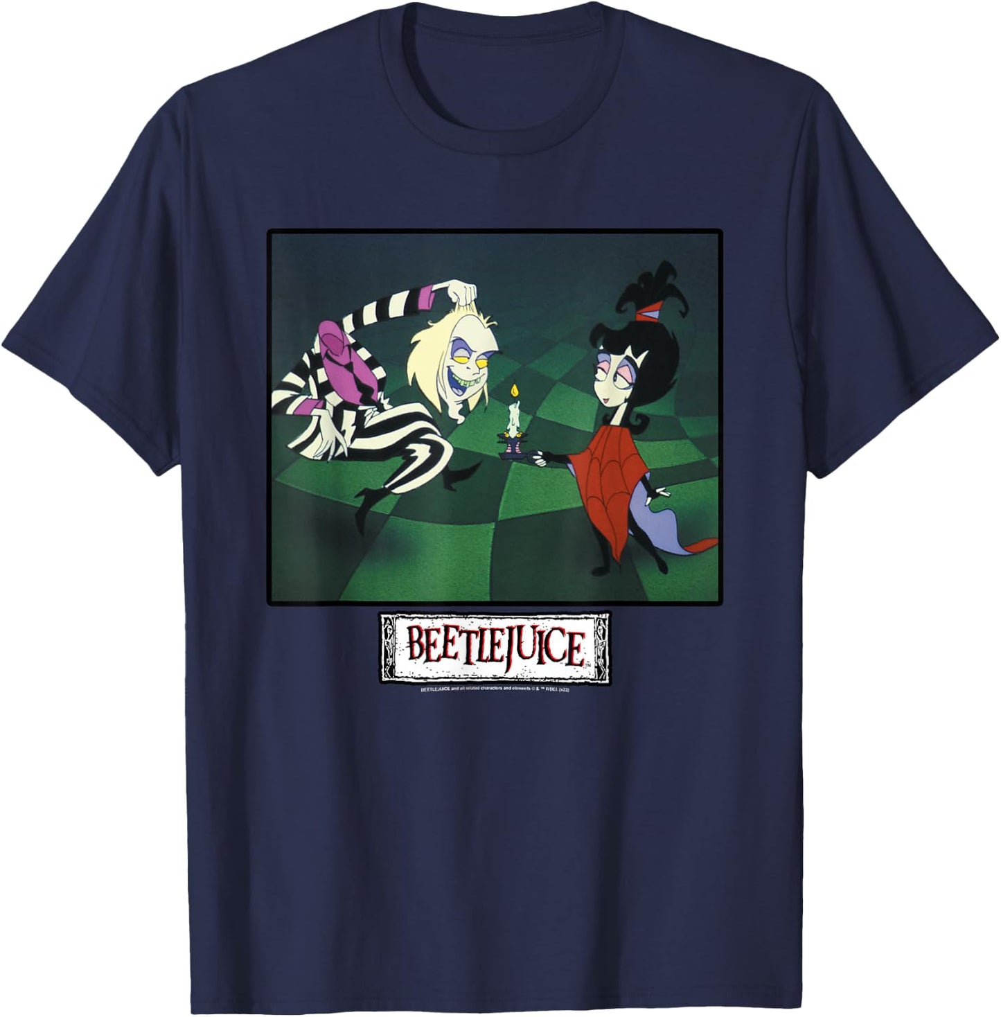 Beetlejuice and Lydia Main Show Image T-Shirt - T-Shirt | Navy