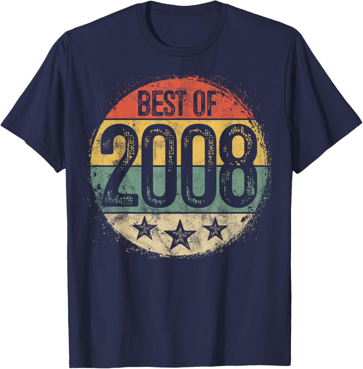 Best of 2008 17th Birthday Gifts Women 17 Year Old T-Shirt - T-Shirt | Navy