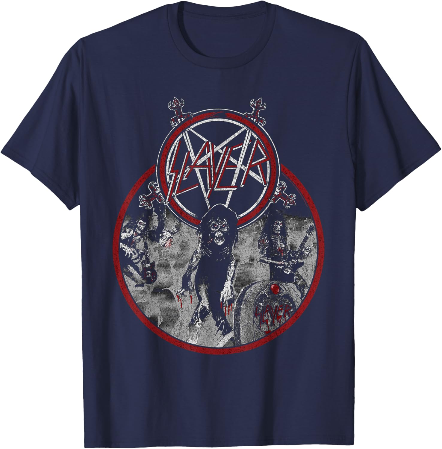 Slayer Live Undead T-Shirt - T-Shirt | Navy
