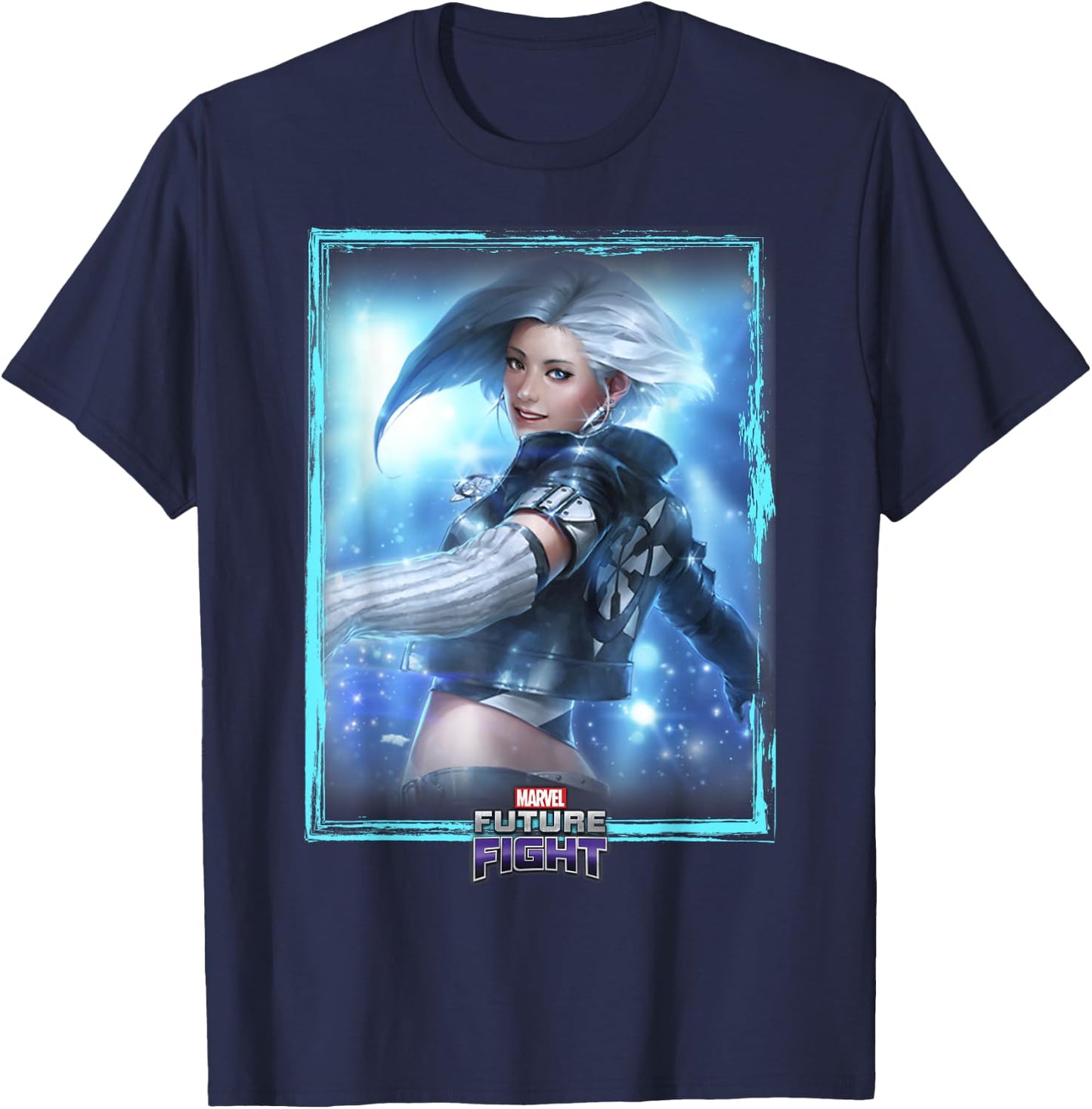 Marvel Future Fight Luna Snow Card Graphic T-Shirt - T-Shirt | Navy