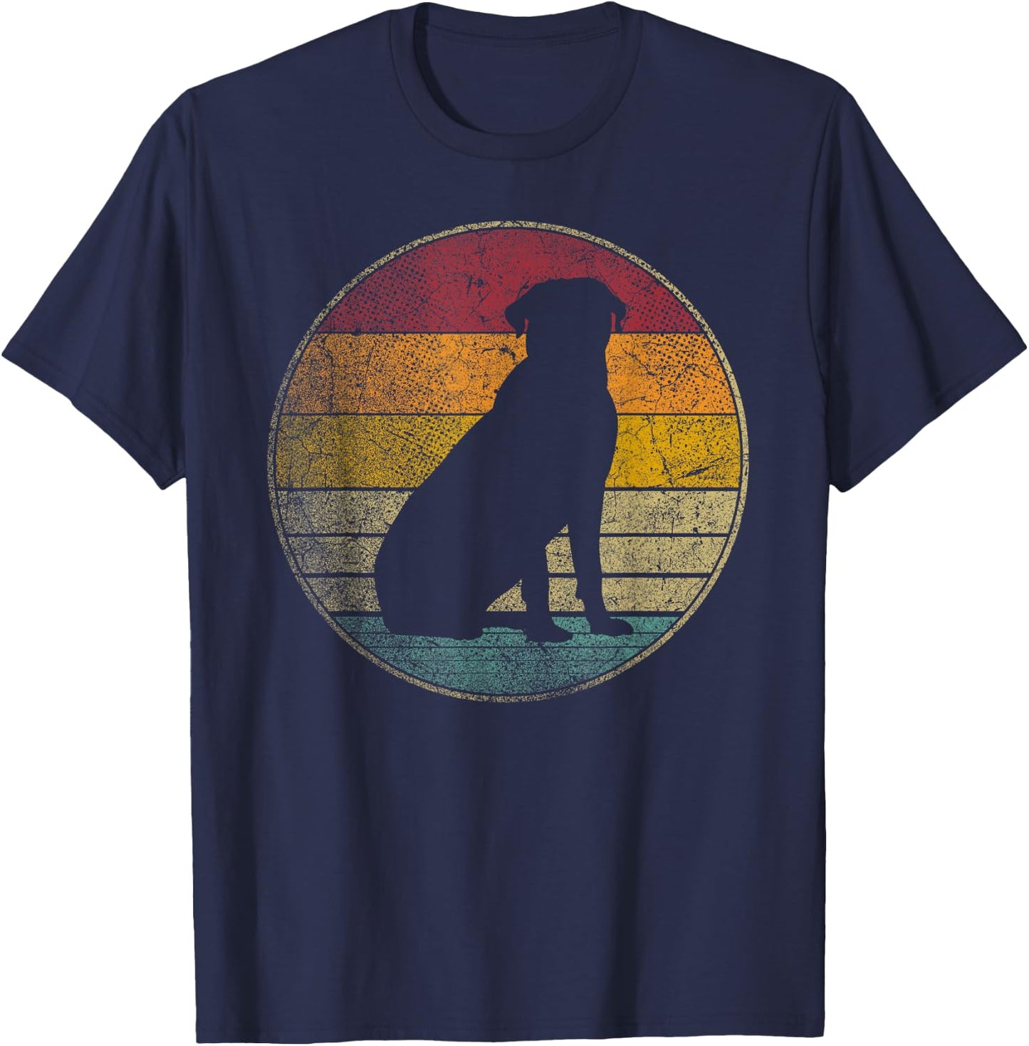 Rottweiler Dog Gift Shirt Retro Style Vintage 70s 80s 90s T-Shirt - T-Shirt | Navy