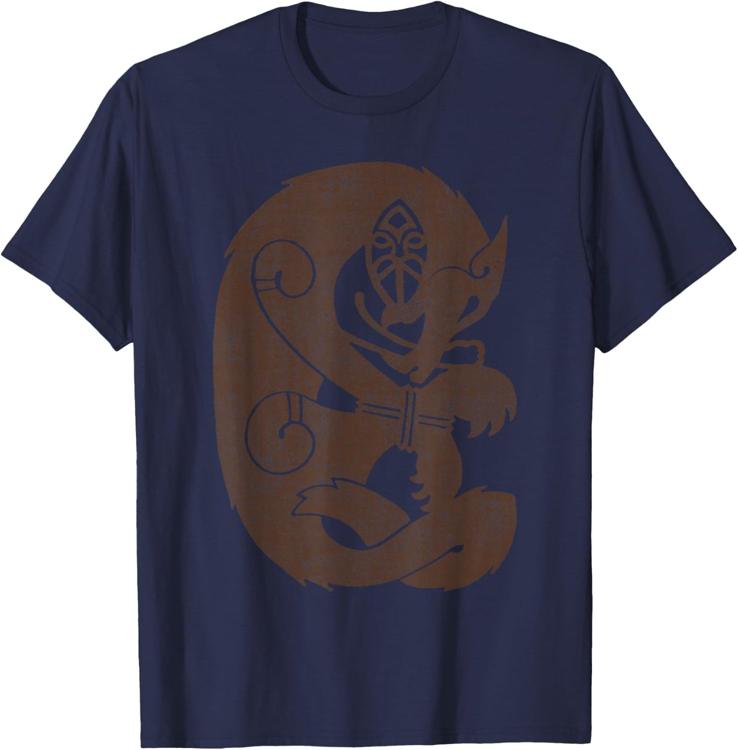 Tiw Tiu- Tyr and Fenrir - Wolf Norse Mythology - Viking T-Shirt - T-Shirt | Navy