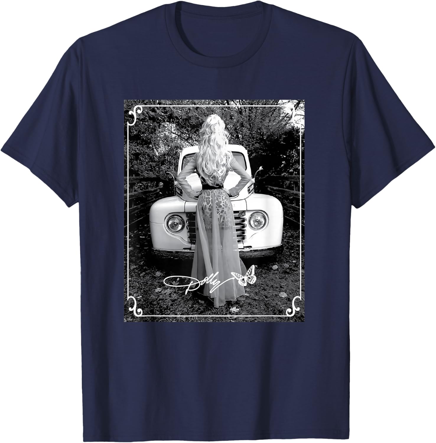 Dolly Parton Vintage Truck T-Shirt - T-Shirt | Navy