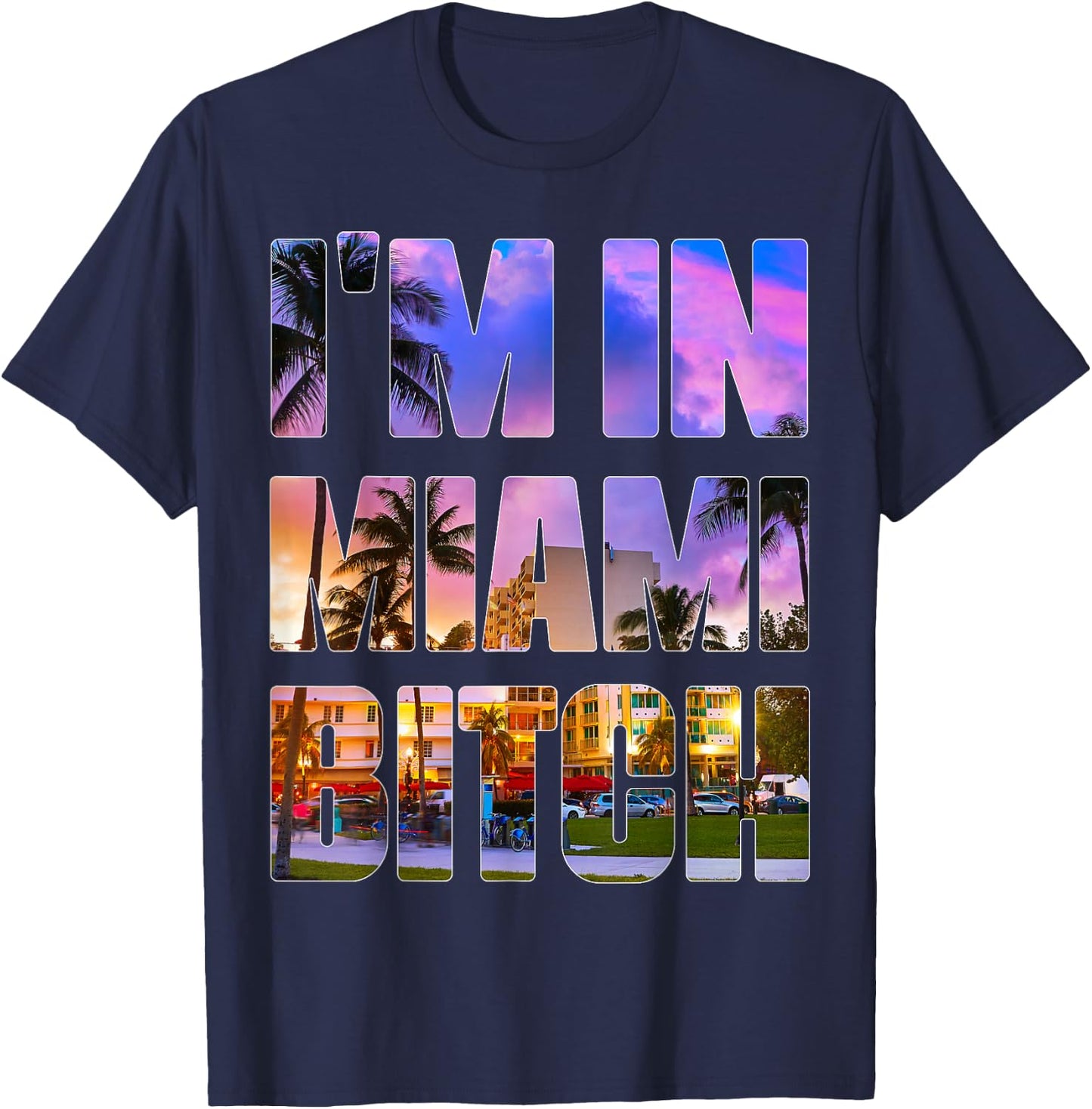I'm In New York Bitch City Represent Parody T-Shirt - T-Shirt | Navy