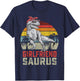 Girlfriendsaurus T Rex Dinosaur Girlfriend Saurus Family T-Shirt - T-Shirt | Navy