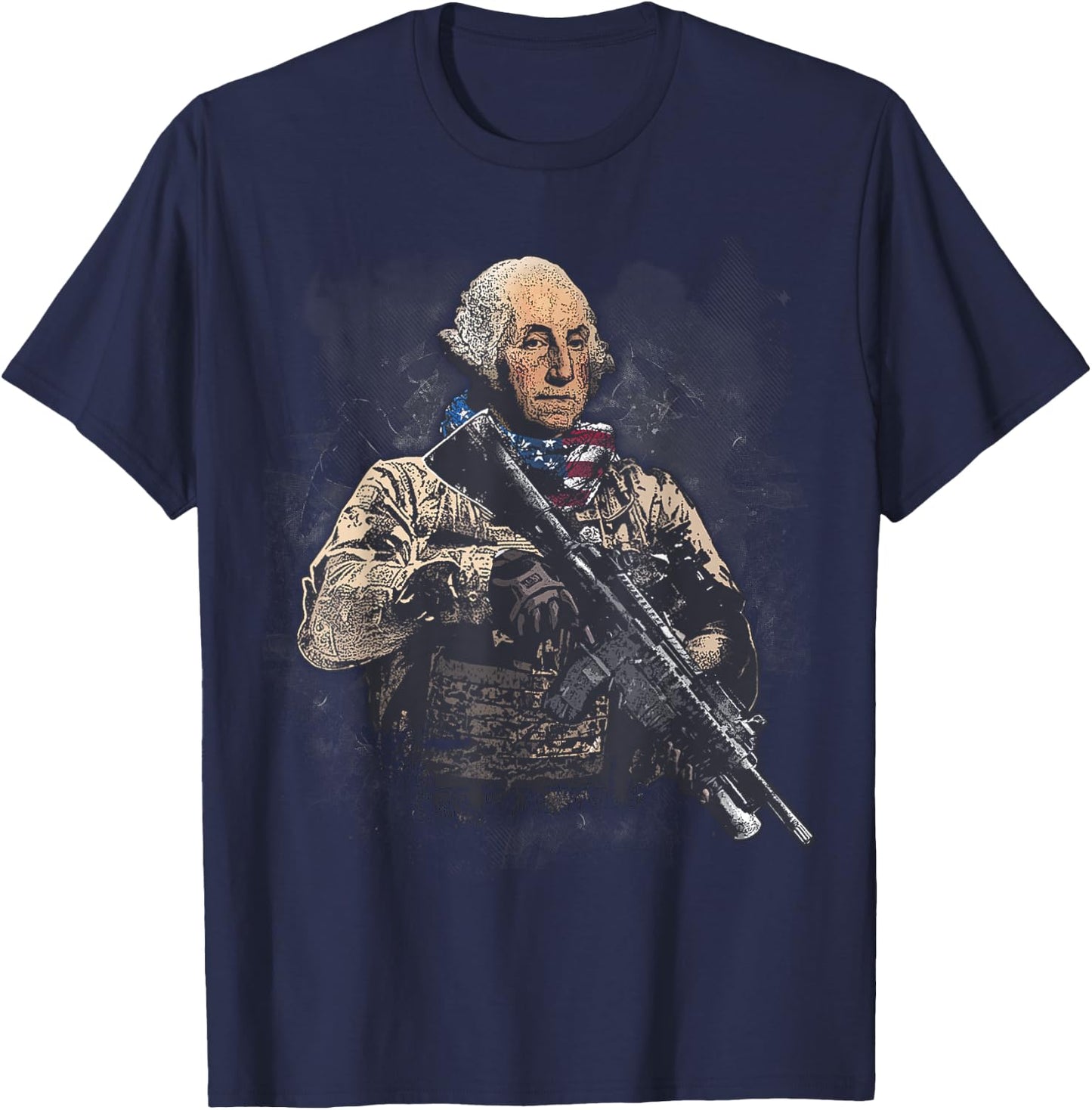 Presidential Soldiers: George Washington T-Shirt - T-Shirt | Navy