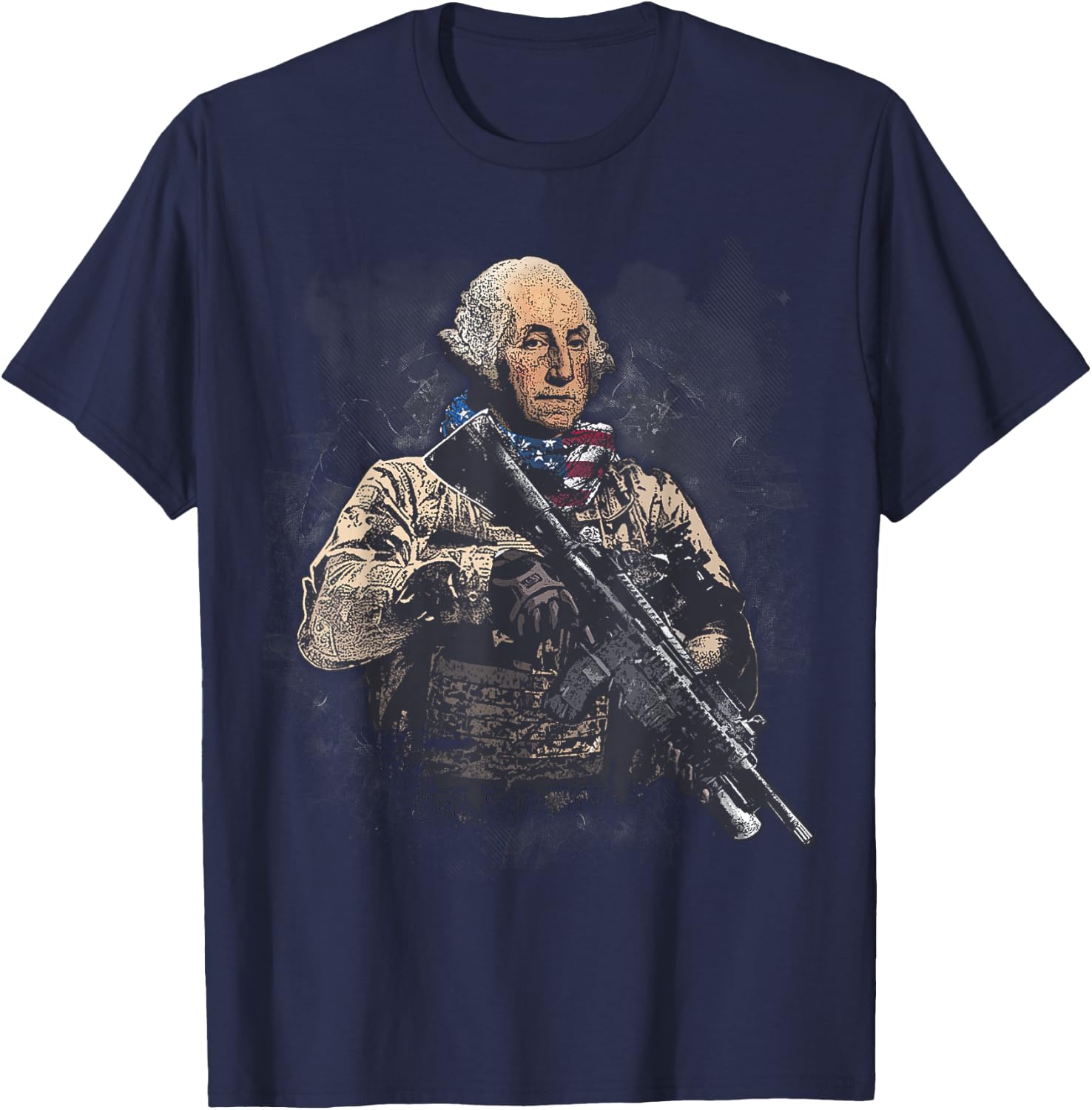 Presidential Soldiers: George Washington T-Shirt - T-Shirt | Navy