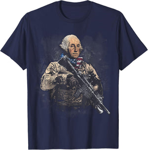 Presidential Soldiers: George Washington T-Shirt - T-Shirt | Navy