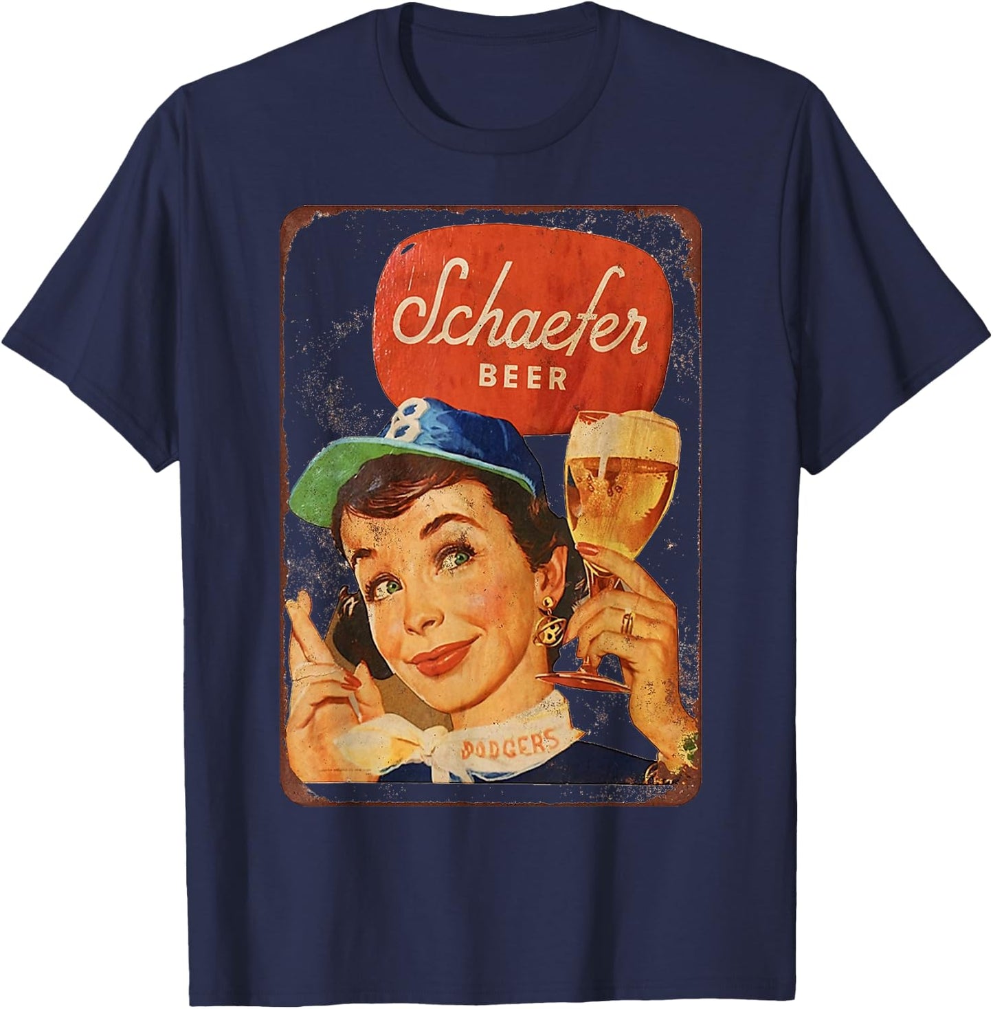 Schaefers Beer T-Shirt - T-Shirt | Navy