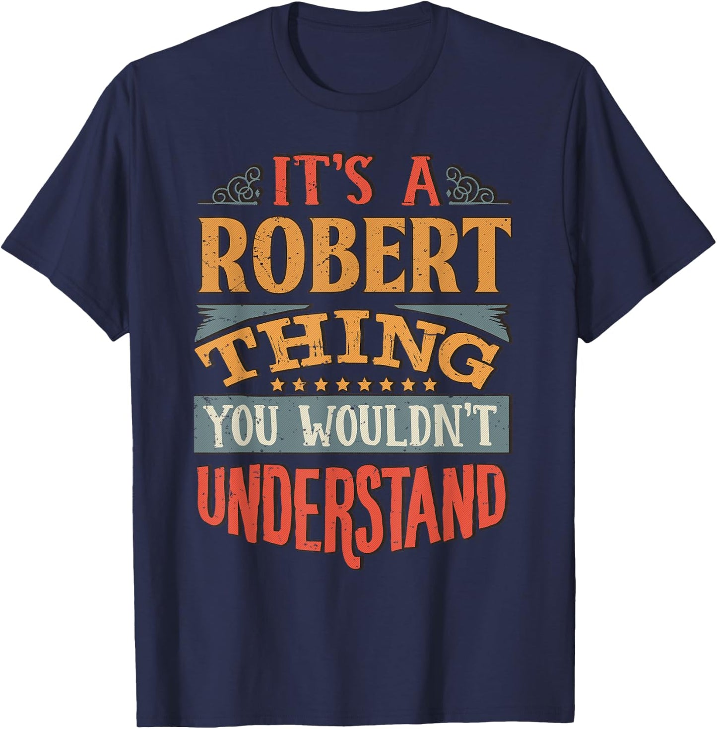Robert Name T-Shirt - T-Shirt | Navy