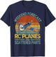 Funny RC Plane Weekend Model Airplane Pilot Retro T-Shirt - T-Shirt | Navy