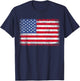 Patriotic USA Flag 4th of July Women Kids Boys Girls T-Shirt - T-Shirt | Navy