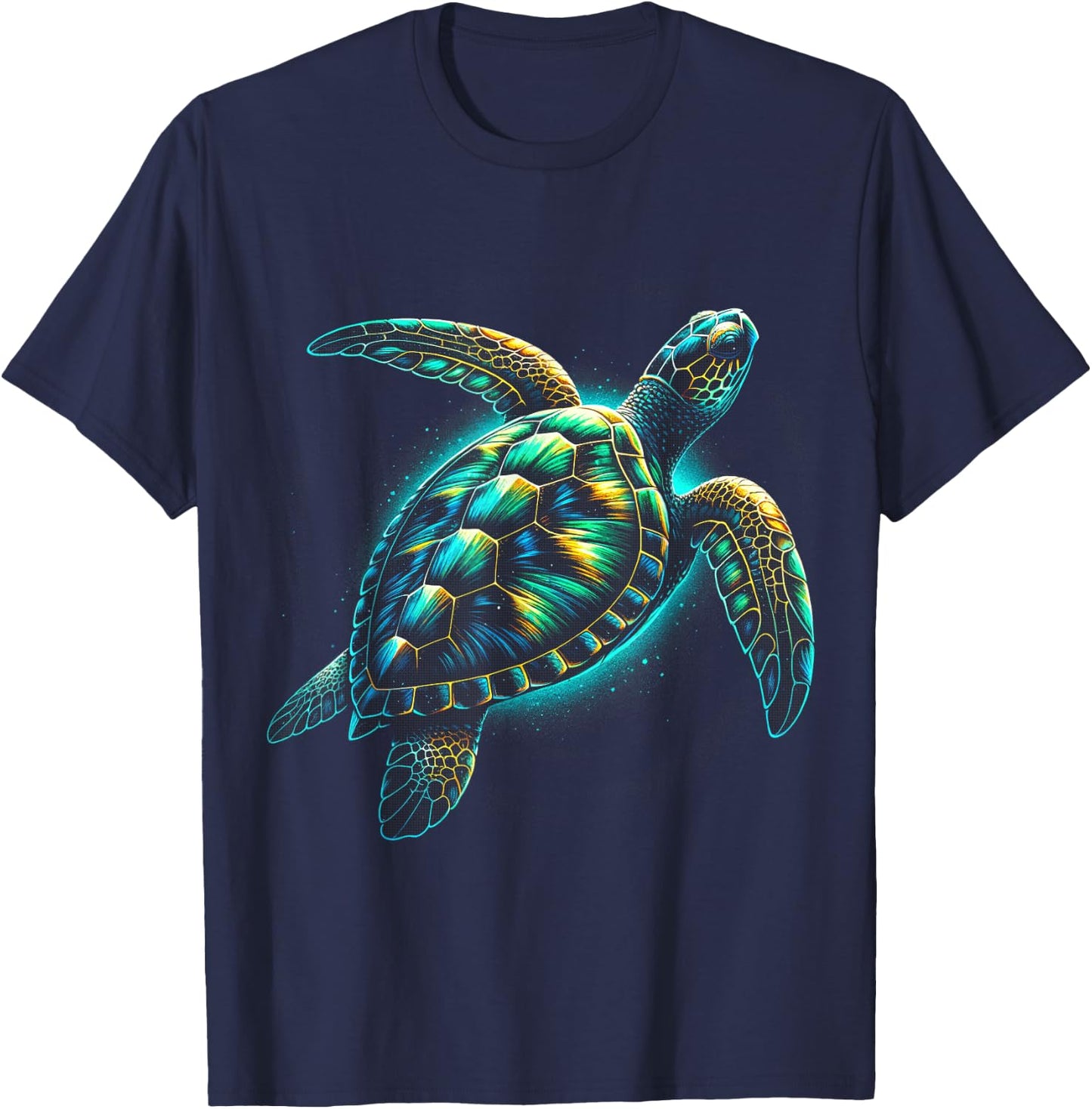 Sea Turtle Beach Lover Ocean Animal Graphic Novelty T-Shirt - T-Shirt | Navy
