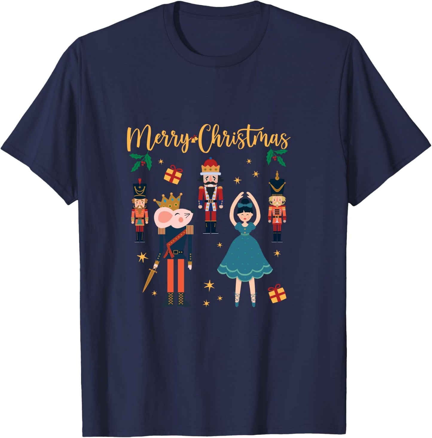 Matching Family Nutcracker Ballet Pajama Christmas Clara T-Shirt - T-Shirt | Navy