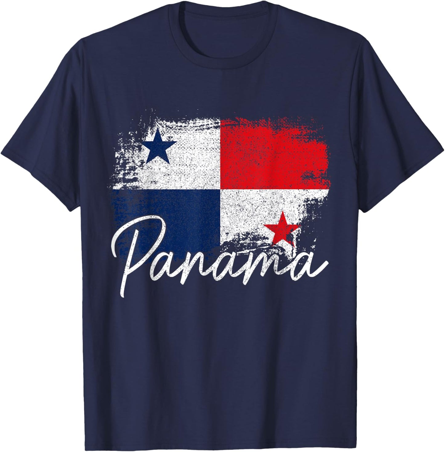 Panama Vintage Flag Panamanian Roots African T-Shirt - T-Shirt | Navy