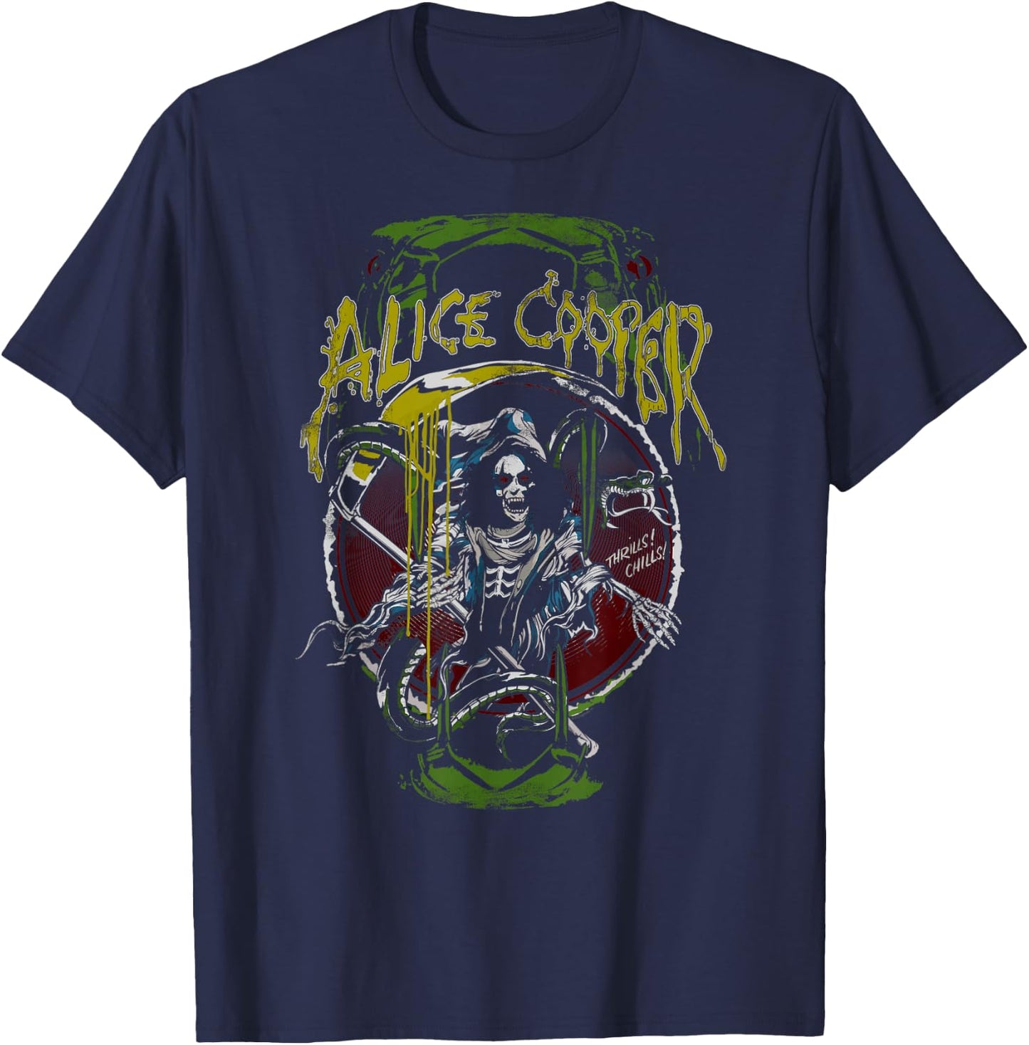 Alice Cooper – Reaper Raise The Dead Variant Small T-Shirt - T-Shirt | Navy