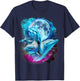 3 Moon Dolphin Funny Sea Creature Bottlenose Fish Art Humor T-Shirt - T-Shirt | Navy