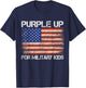 Purple up for Military Kids - Month of the Military Child T-Shirt - T-Shirt | Navy