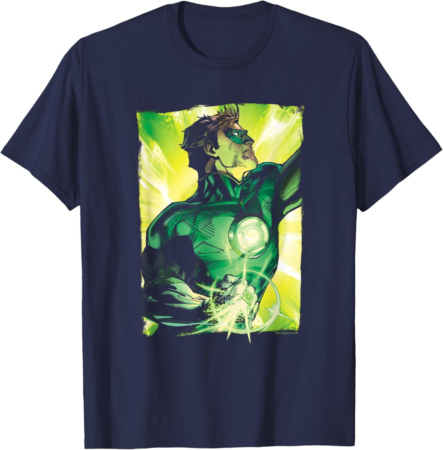 Green Lantern Up Up T Shirt T-Shirt - T-Shirt | Navy