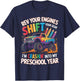 Back to School Pre-K Preschool Monster Truck First Day Boys T-Shirt - T-Shirt | Navy