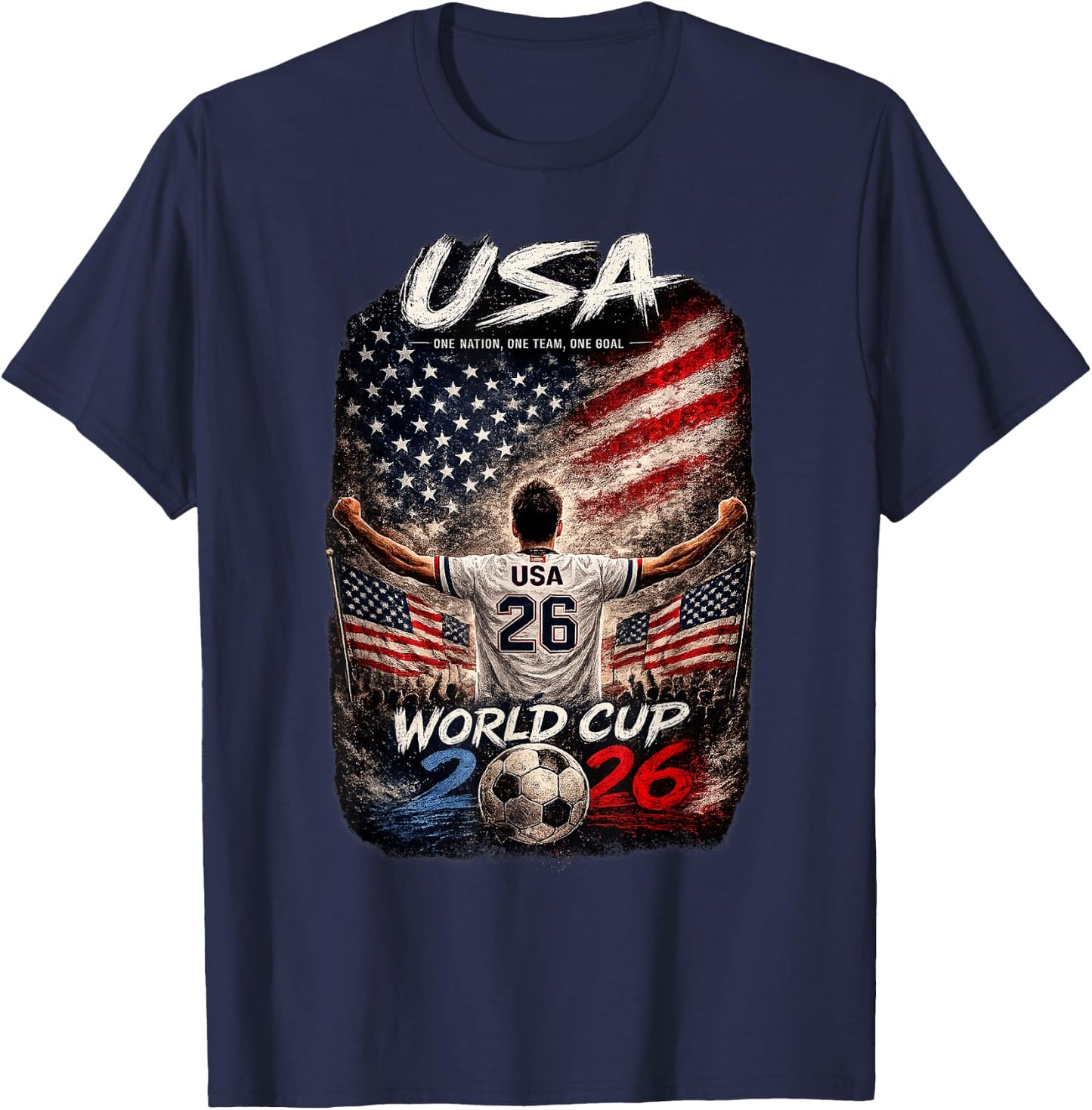 Soccer Football - World Cup 2026 USA Winner T-Shirt - T-Shirt | Navy