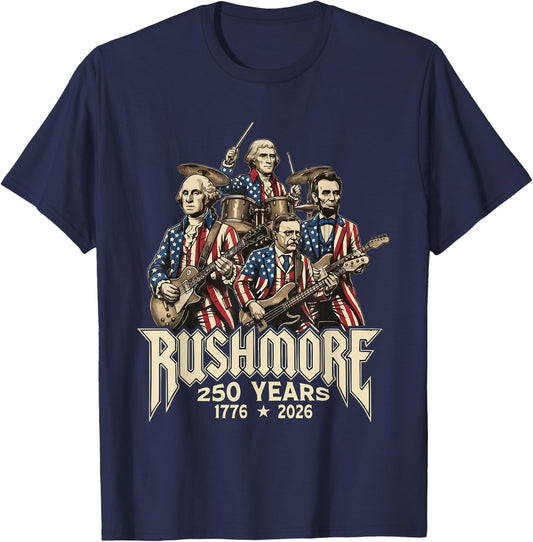 4th of July 250th Anniversary 1776 2026 Patriotic USA T-Shirt - T-Shirt | Navy