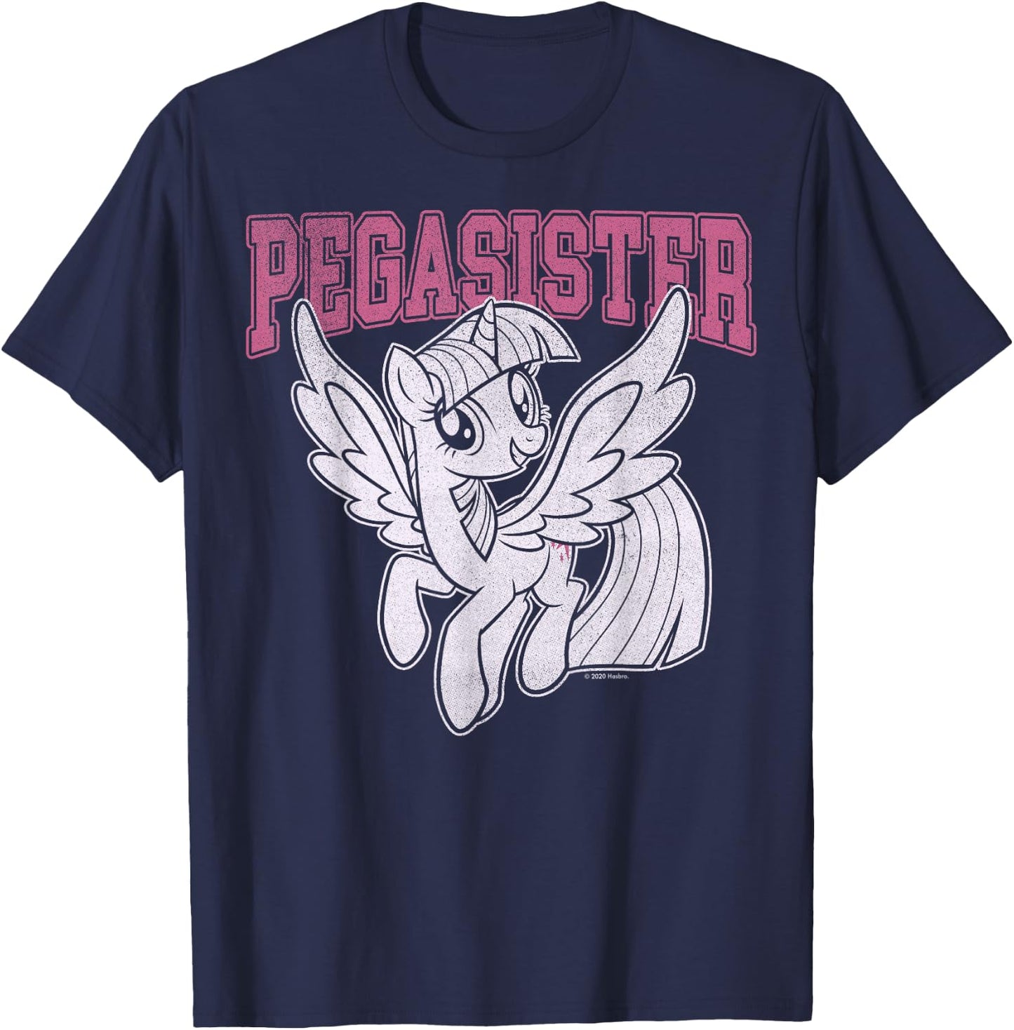 My Little Pony Twilight Sparkle Pegasister Big Collegiate T-Shirt - T-Shirt | Navy