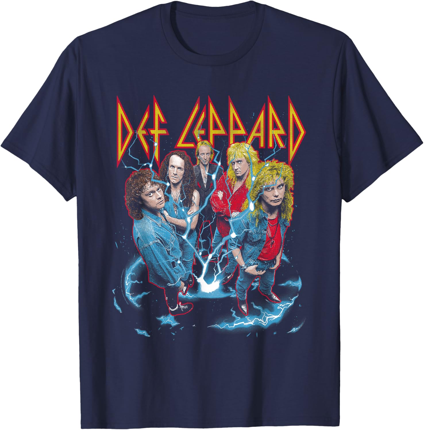 Def Leppard - Band Photo City St. Louis T-Shirt - T-Shirt | Navy