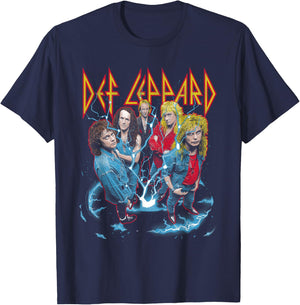 Def Leppard - Band Photo City St. Louis T-Shirt - T-Shirt | Navy