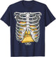 Skeleton Rib Cage T Shirt Halloween Taco Skeleton Costume T-Shirt - T-Shirt | Navy