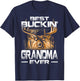 Best Buckin' Grandma Ever Shirt Deer Hunting Bucking Father T-Shirt - T-Shirt | Navy