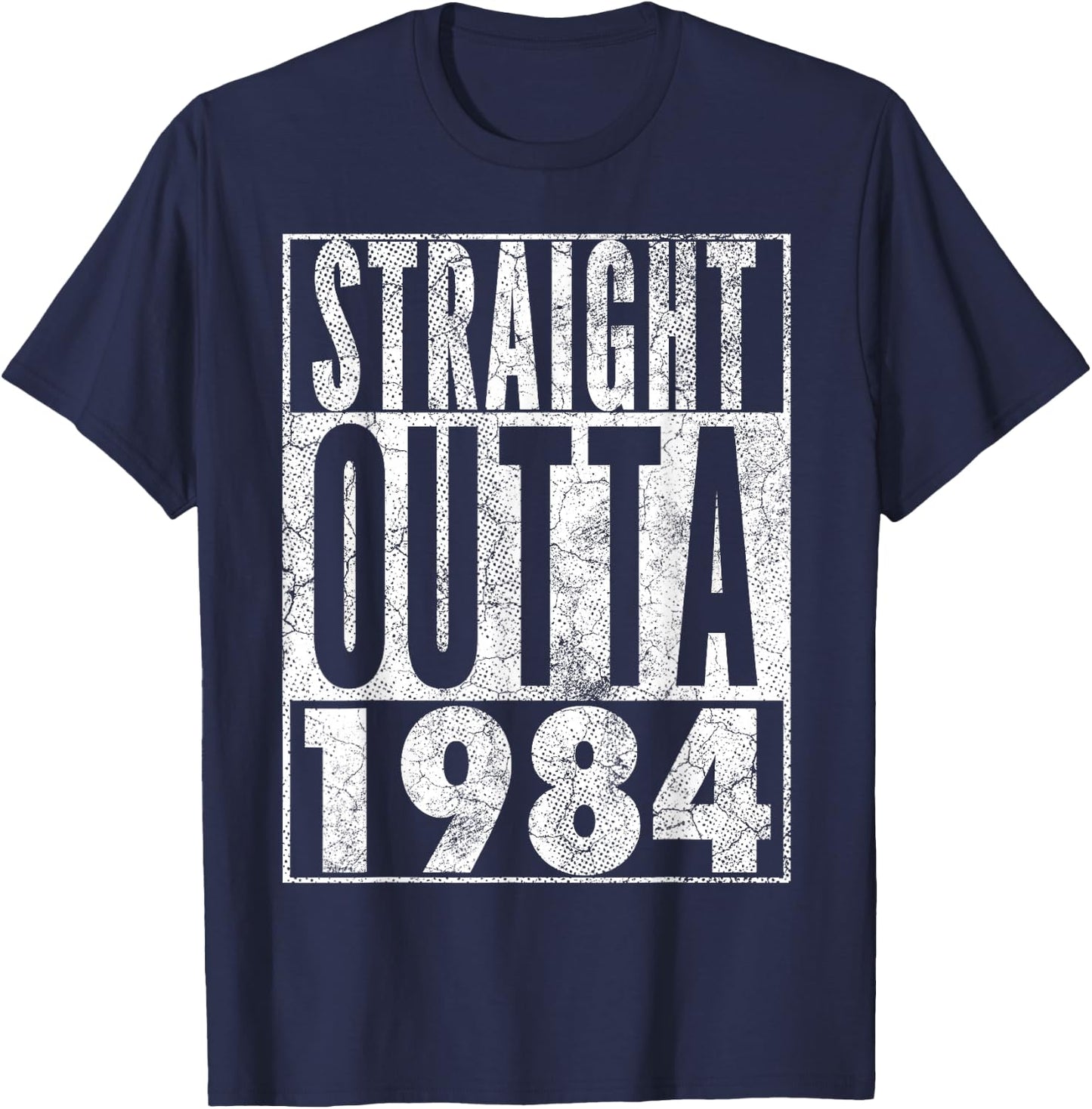 Vintage 1984 42nd Birthday 42 Years Old Retro Men Women T-Shirt - T-Shirt | Navy