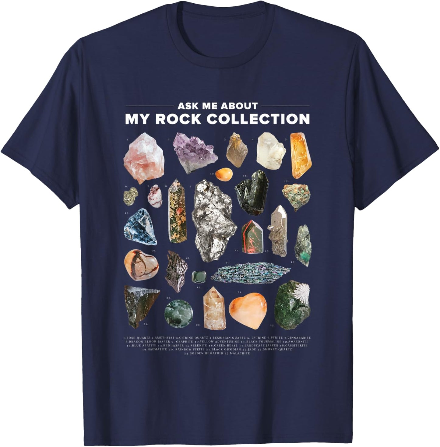 Ask me about my Rock Collection T-Shirt - T-Shirt | Navy