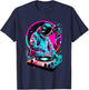 Astronaut DJ, DJing in Space, EDM cool Graphic T-Shirt - T-Shirt | Navy