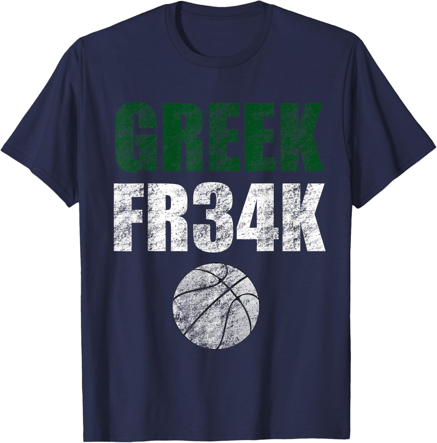 Greek FR34K Milwaukee Wisconsin Basketball Championship T-Shirt - T-Shirt | Navy