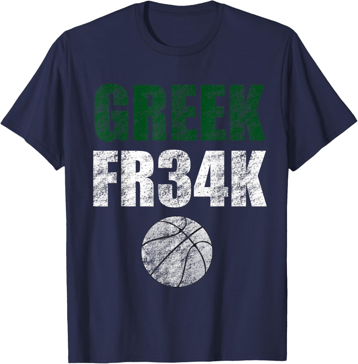 Greek FR34K Milwaukee Wisconsin Basketball Championship T-Shirt - T-Shirt | Navy