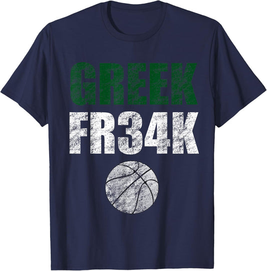 Greek FR34K Milwaukee Wisconsin Basketball Championship T-Shirt - T-Shirt | Navy