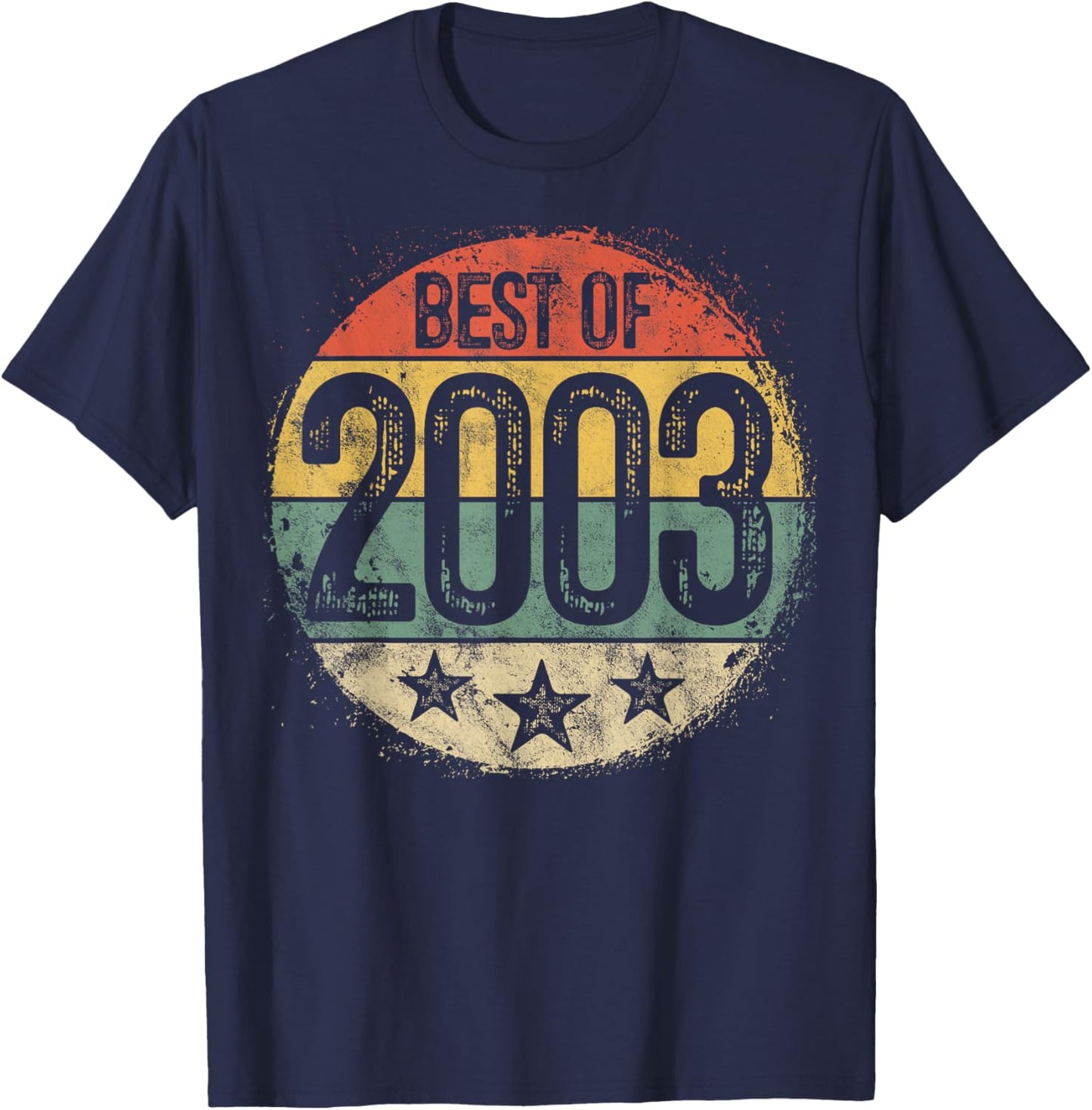 Best of 2003 22nd Birthday Gifts Women 22 Year Old T-Shirt - T-Shirt | Navy