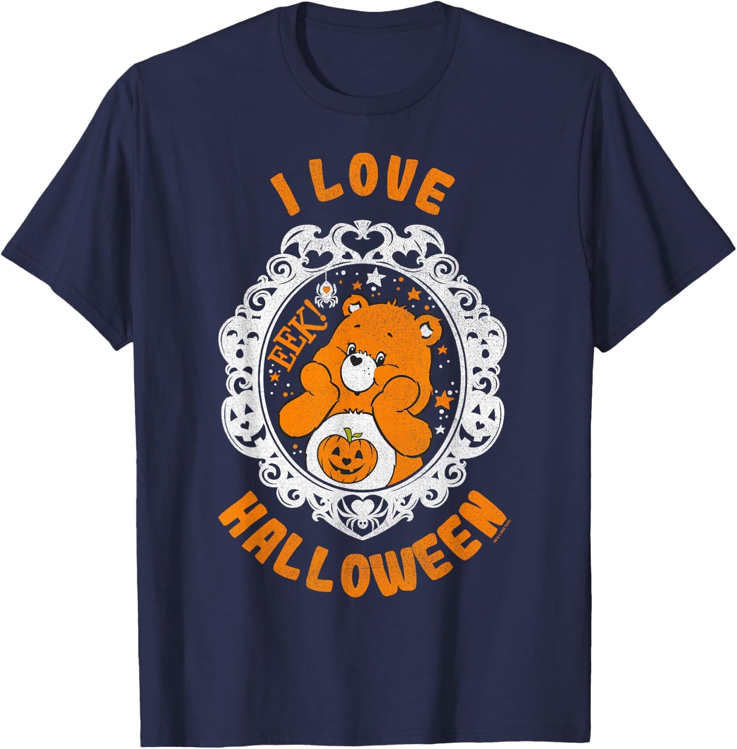 Care Bears Halloween Trick-or-Sweet Bear Spooky Poster T-Shirt - T-Shirt | Navy