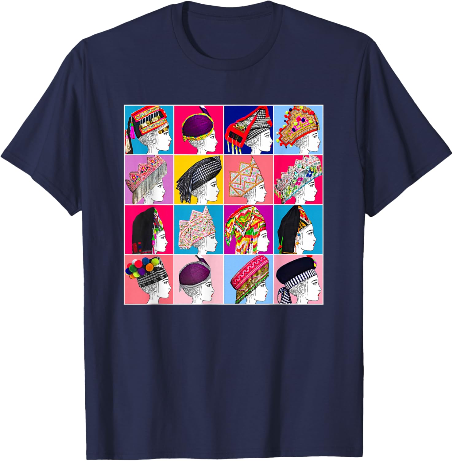 Hmong Shirt 12 Sisters 12 Hmong Women 12 Strong T-Shirt - T-Shirt | Navy