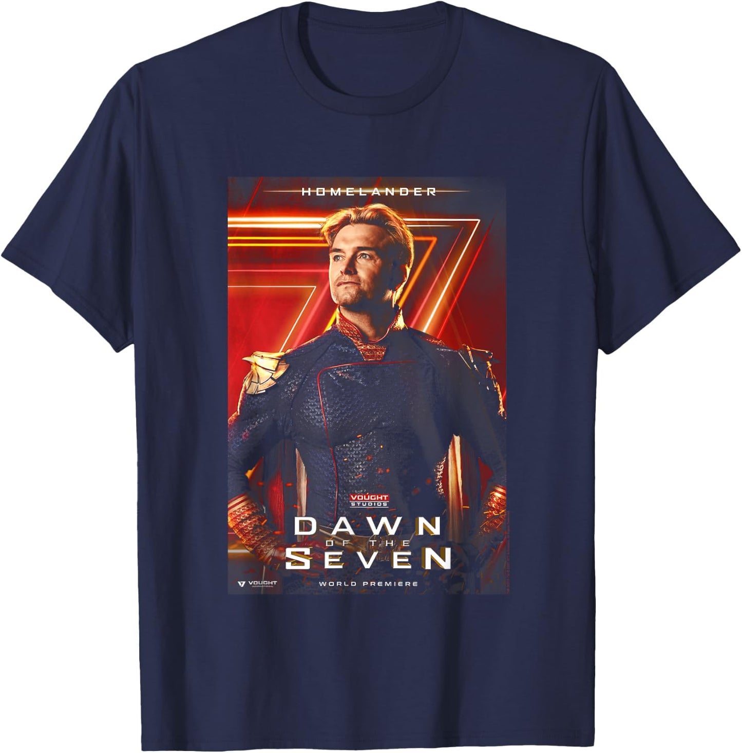 The Boys Homelander Vought Poster T-Shirt - T-Shirt | Navy