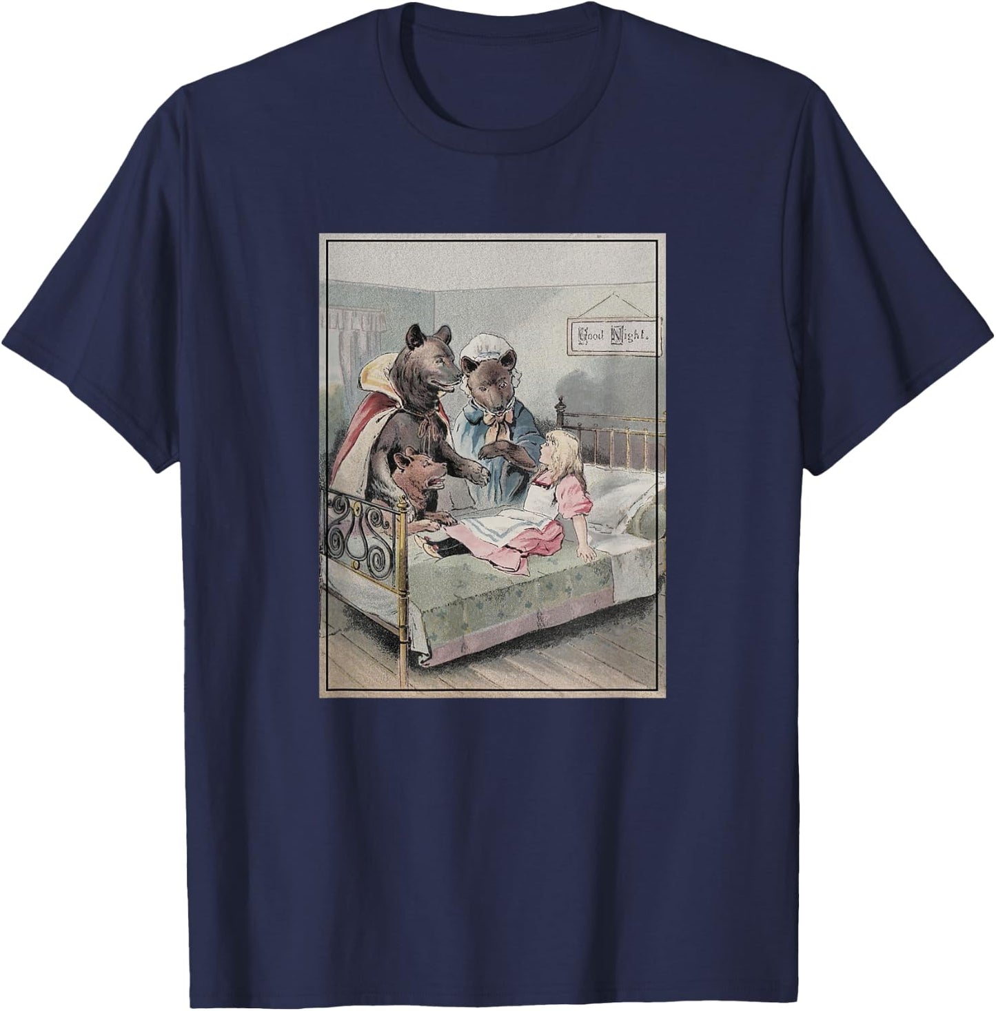 Goldilocks and The Three Bears T-Shirt - T-Shirt | Navy