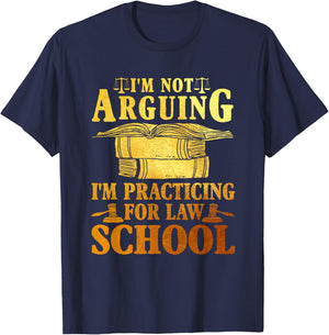 Ich streite nicht, ich praktiziere für einen Jurastuenten T-Shirt - T-Shirt | Navy