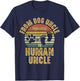 Promoted from Dog Uncle to Human Uncle T-Shirt - T-Shirt | Navy