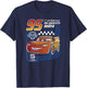 Disney Pixar Cars Lightning McQueen Trading Card Small T-Shirt - T-Shirt | Navy