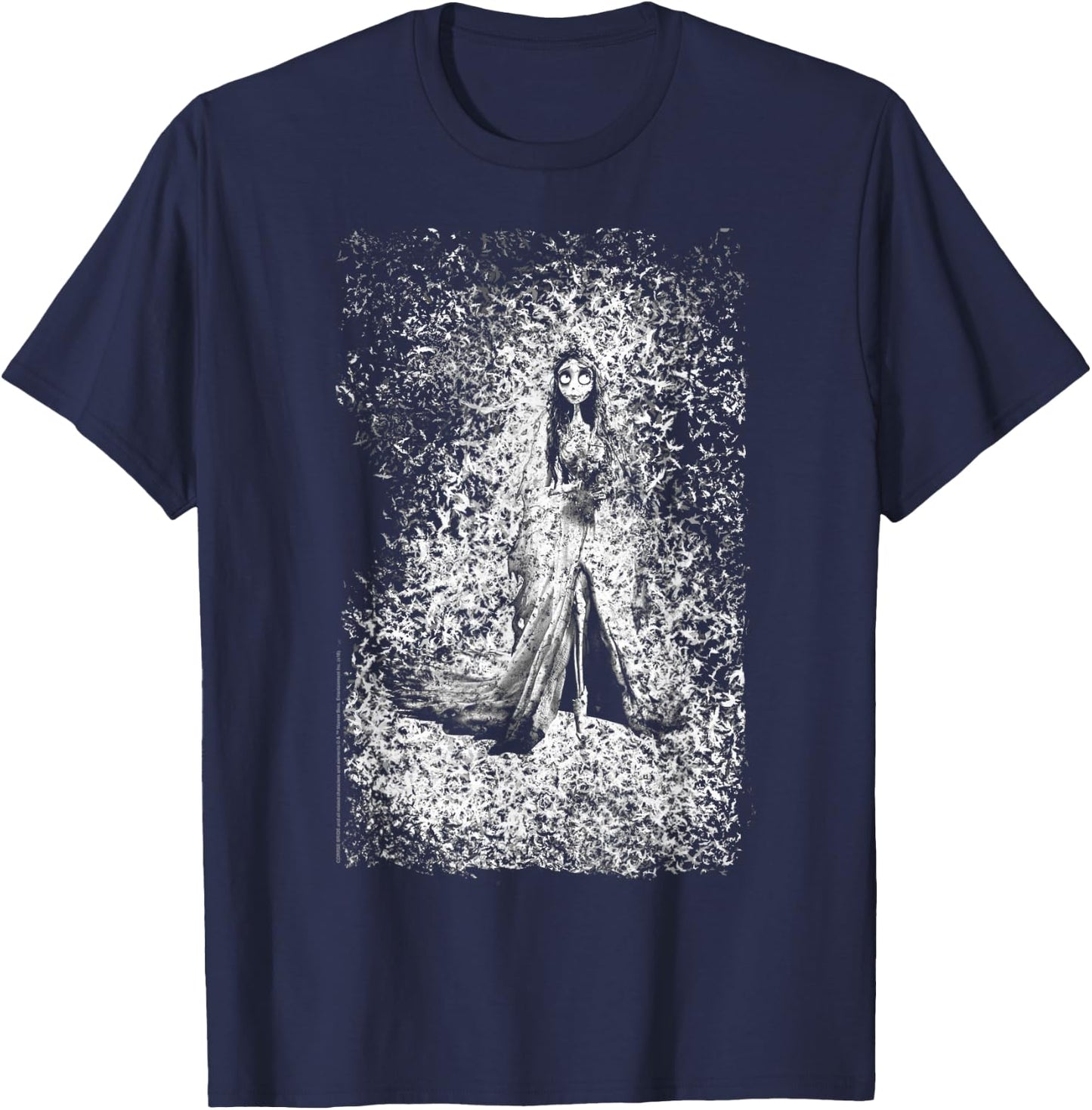 Corpse Bride Bird Dissolve T-Shirt - T-Shirt | Navy