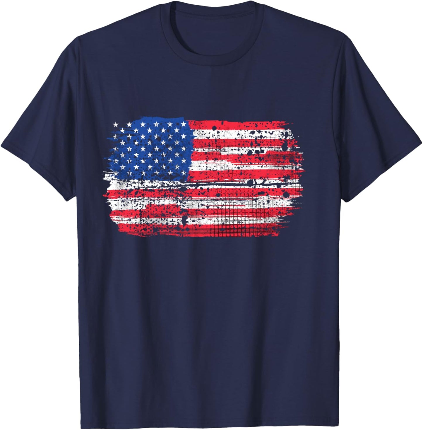 US Flag American Flag USA Flag 4th of July T-Shirt - T-Shirt | Navy