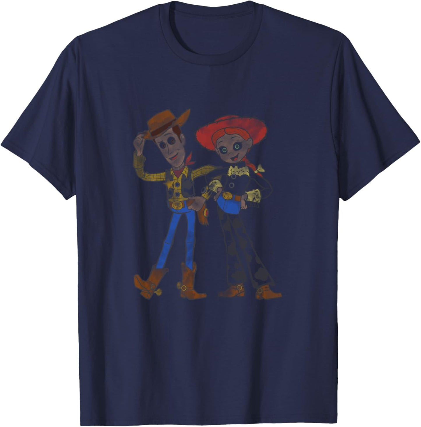 Disney Pixar Toy Story 4 Woody And Jessie T-Shirt - T-Shirt | Navy